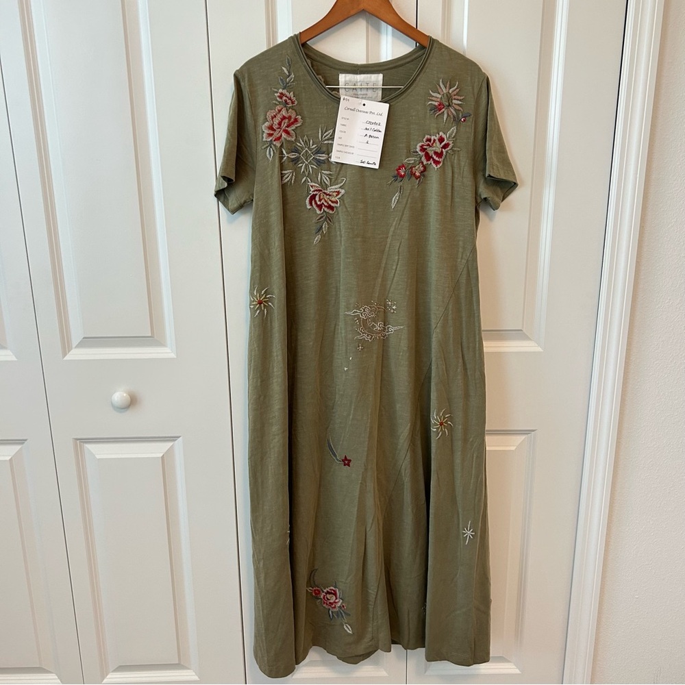 🌿 Flowy Embroidered‎ Maxi — New with Tags!
